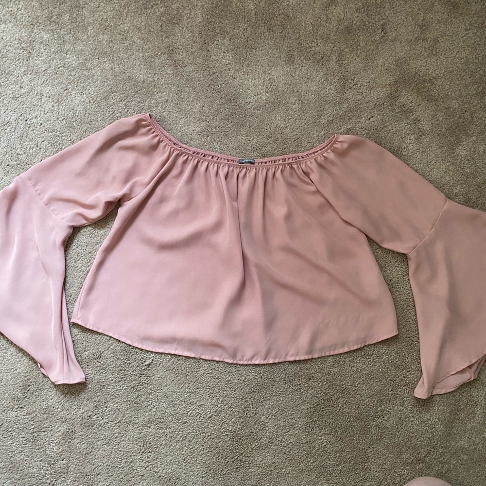 Off the shoulder Bell Sleeve Blouse